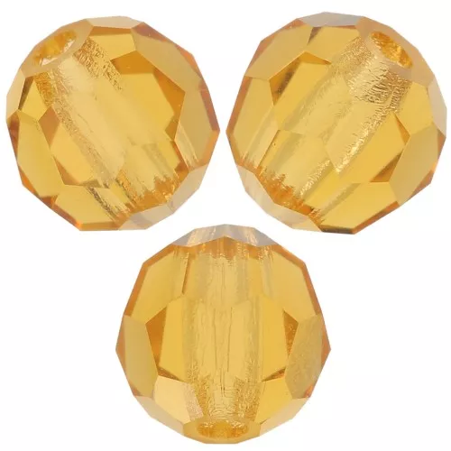 Preciosa perlas facetadas redondas - Perla redonda 4 mm - Topaz x20