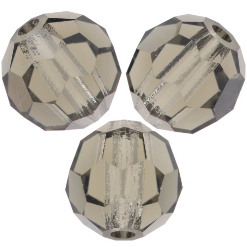 Preciosa perlas facetadas redondas - Perla redonda 4 mm - Black Diamond x20