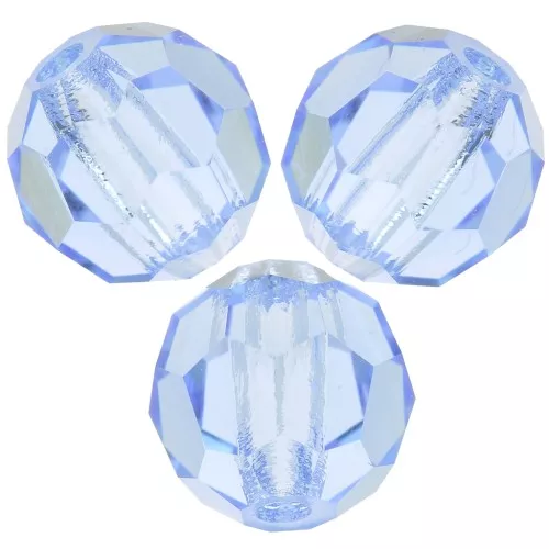 Preciosa perlas facetadas redondas - Perla redonda 5 mm - Light Sapphire x15