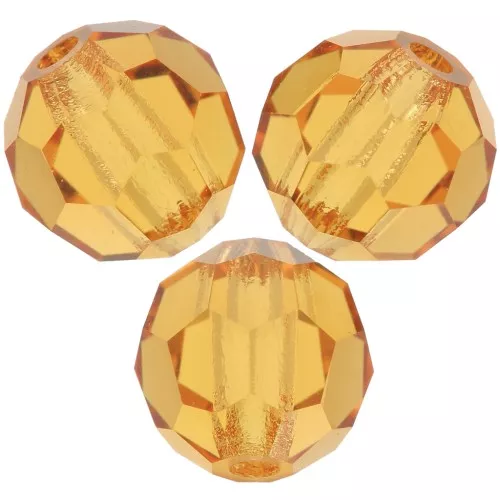 Preciosa perlas facetadas redondas - Perla redonda 6 mm - Topaz x6
