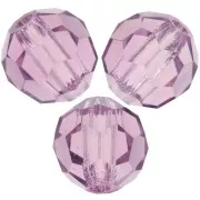 Preciosa perlas facetadas redondas - Perla redonda 6 mm - Light Amethyst x6