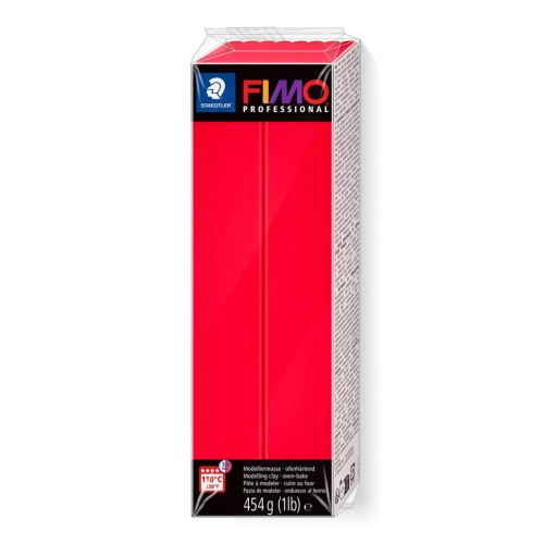 Fimo Pasta Profesional 454gr - Rojo Puro (n°200) x1