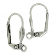 Ganchos cerrados concha 18 mm plateado antiguo x2|raw }}