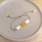 Bobina de hilo encerado Linhasita para micro macramé 0,75 mm - Azul gris (549) x228m