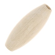 Regalo - Perle en bois ovale - olive en bois brut 40x15 mm - Naturel x1|raw }}