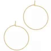 Criollas para decorar 25 mm - Acero inoxidable 316L Dorado x2
