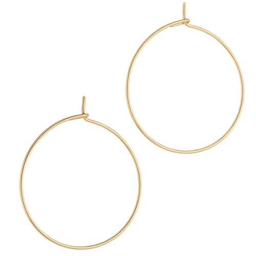 Criollas para decorar 25 mm - Acero inoxidable 316L Dorado x2