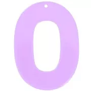 Morado - Colgante calado ovalado acrílico transparente 47x34 mm - Violeta claro x1 Colgante calado ovalado acrílico transparente 47x34 mm - Violeta claro x1