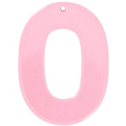 Colgante calado ovalado acrílico transparente 47x34 mm - Rosa x1|raw }}