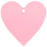 Colgante corazón acrílico transparente 31x32 mm - Rosa x1|raw }}