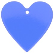 Colgante corazón acrílico transparente 31x32 mm - Azul eléctrico x1|raw }}