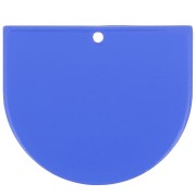 Colgante acrílico transparente media luna 29x33 mm - Azul eléctrico x1|raw }}