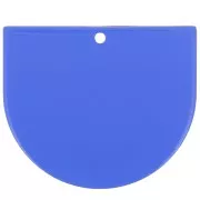 Colgante acrílico transparente media luna 29x33 mm - Azul eléctrico x1