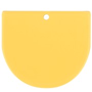 Colgante acrílico transparente media luna 29x33 mm - Amarillo x1|raw }}