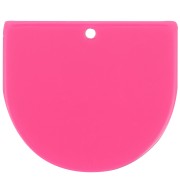 Colgante media luna en acrílico opaco 29x33 mm - Fucsia x1|raw }}