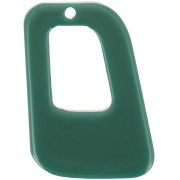 Colgante geométrico calado de acrílico opaco 26x18 mm - Verde botella x1|raw }}