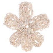 Colgante flor de rafia 40 mm - Natural x1|raw }}