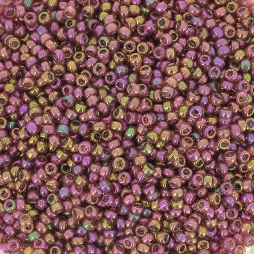 Rocalla Miyuki 15/0 301 - Dark Topaz Rainbow Gold Luster x8g