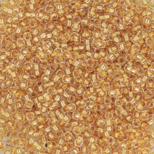 Rocalla Miyuki 15/0 195 - 24kt Gold Lined Crystal x8g