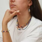 Rocalla Miyuki Duracoat 11/0 4468 - Pensamiento teñido opaco x8g