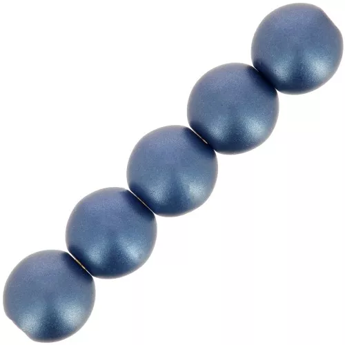 Cuentas redondas de cristal checo 4 mm - Montana Azul Pastel x50