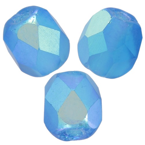 Chapas de 4 mm - Capri Blue AB Mat x50