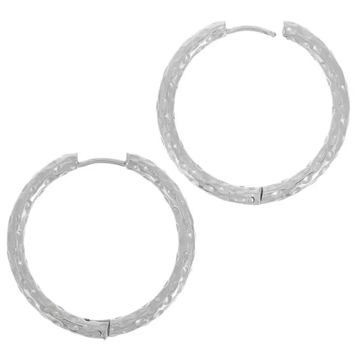 Ganchos criollas redondas martilladas de 31 mm - Acero inoxidable 304 x2