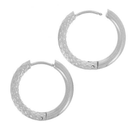 Ganchos criollas redondas lisas y martilladas 22 mm - Acero inoxidable 304 x2