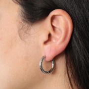 Ganchos criollas redondas lisas y martilladas 22 mm - Acero inoxidable 304 x2