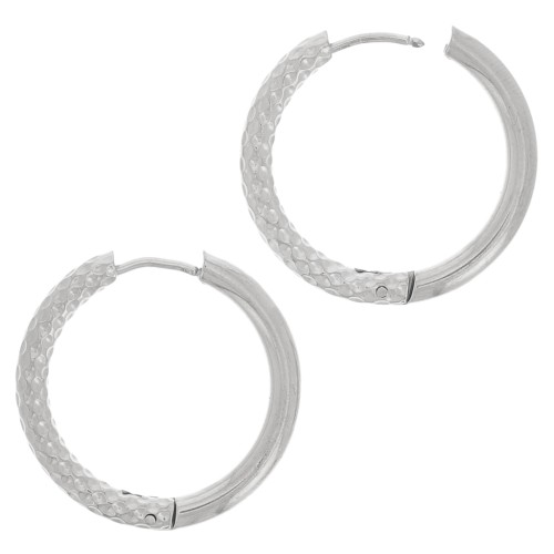 Ganchos criollas lisas y martilladas 26 mm - Acero inoxidable 304 x2