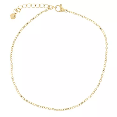 Pulsera de malla Forçat de 1,65 mm - Acero inoxidable 304L Oro x21cm
