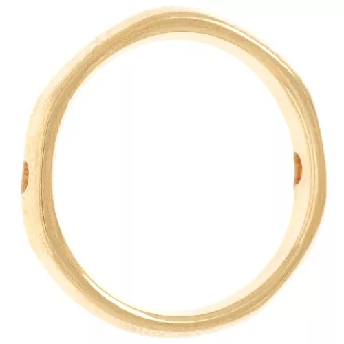 Entrepieza circular hueco 17 mm - Dorado con oro fino x1