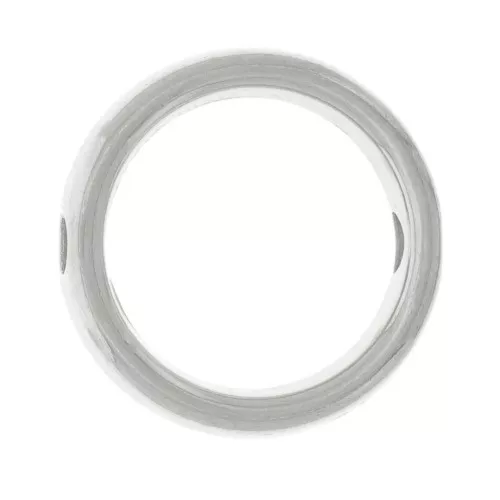 Entrepieza circular hueco 12 mm - Chapa de plata fina envejecida x1