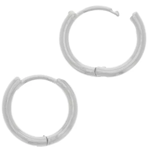 Pendientes redondas de 16 mm para decorar - Chapa de plata esterlina envejecida x2