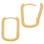 Ganchos Formas ovaladas de 16x12 mm para decorar - Dorado con oro fino x2|raw }}