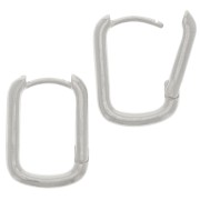 Ganchos ovaladas de 16x12 mm para decorar - Chapa de plata fina envejecida x2|raw }}