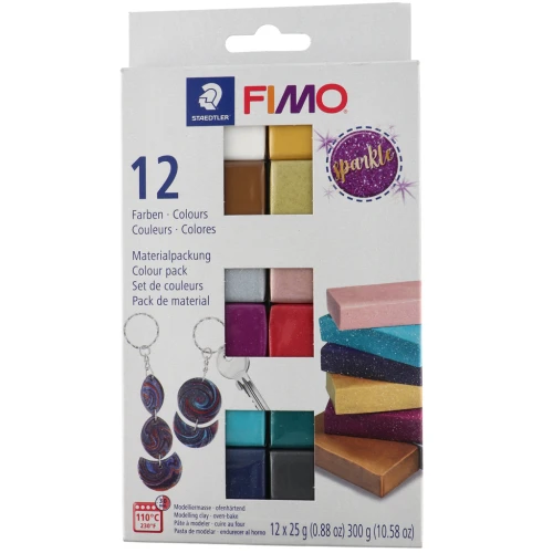 Surtido de 12 colores de arcilla Fimo Effect - Etincelle
