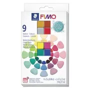 Surtido de 9 colores de arcilla Fimo Soft y Effect - Mezcla de perlas