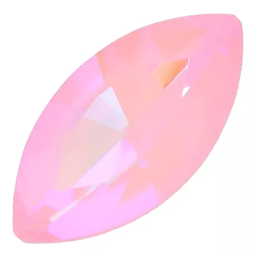 Cabujón navette Aurora A4200 10x5 mm - Polvo de Cristal Rosa Delite x1