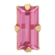 Conjunto cristal Aurora A4500 Baguette 10x5 mm - Oro - Rosa x1|raw }}