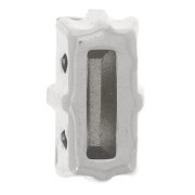 Cristal engastado Aurora A4500 Baguette 10x5 mm - Rodio - Aguamarina x1