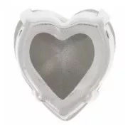 Cristal engastado Aurora Heart A4831 Antique Heart 11x10 mm - Rodio - Azul Capri x1