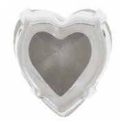 Cristal engastado Aurora Heart A4831 Antique Heart 11x10 mm - Rodio - Rosa x1