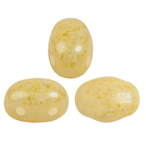 Cuentas de vidrio Samos® by Puca® 7x5 mm - Beige Lechoso x10g
