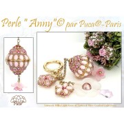 Cuentas de vidrio Samos® by Puca® 7x5 mm - Amatista claro lechoso x10g