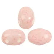 Cuentas de vidrio Samos® de Puca® 7x5 mm - Milky Peach x10g