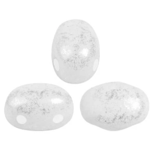Cuentas de vidrio Samos® by Puca® 7x5 mm - Blanco Lechoso x10g