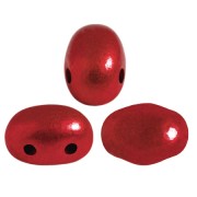Cuentas de vidrio Samos® by Puca® 7x5 mm - Metalust Lipstick Red x10g