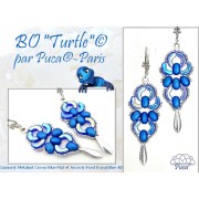 Cuentas de vidrio Samos® by Puca® 7x5 mm - Metalust Turquesa Mate x10g