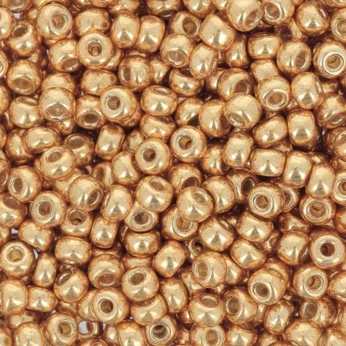 Cuentas Rocalla Miyuki Duracoat 8/0 4203 - Amarillo dorado galvanizado x 100 g